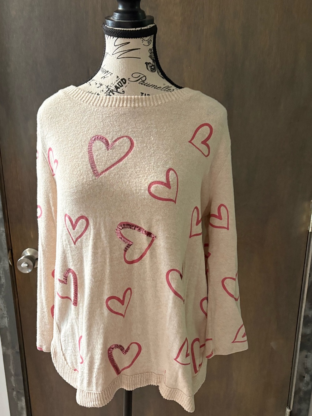 Kiss & Fly Women's Cream Knit Sweater - Small